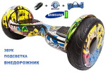 Гироскутер Smart Balance Wheel New Graffiti, 6 поколение 10 дюймов. Внедорожник Граффити череп. Premium