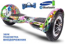 Гироскутер Smart Balance SUV 10 Hip-Hop (мини-сигвей Smart Balance AMG 10 граффити Хип-Хоп), с надувными колесами